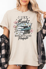 I like books more than people tee