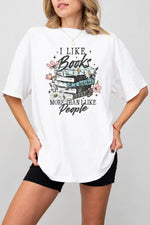I like books more than people tee