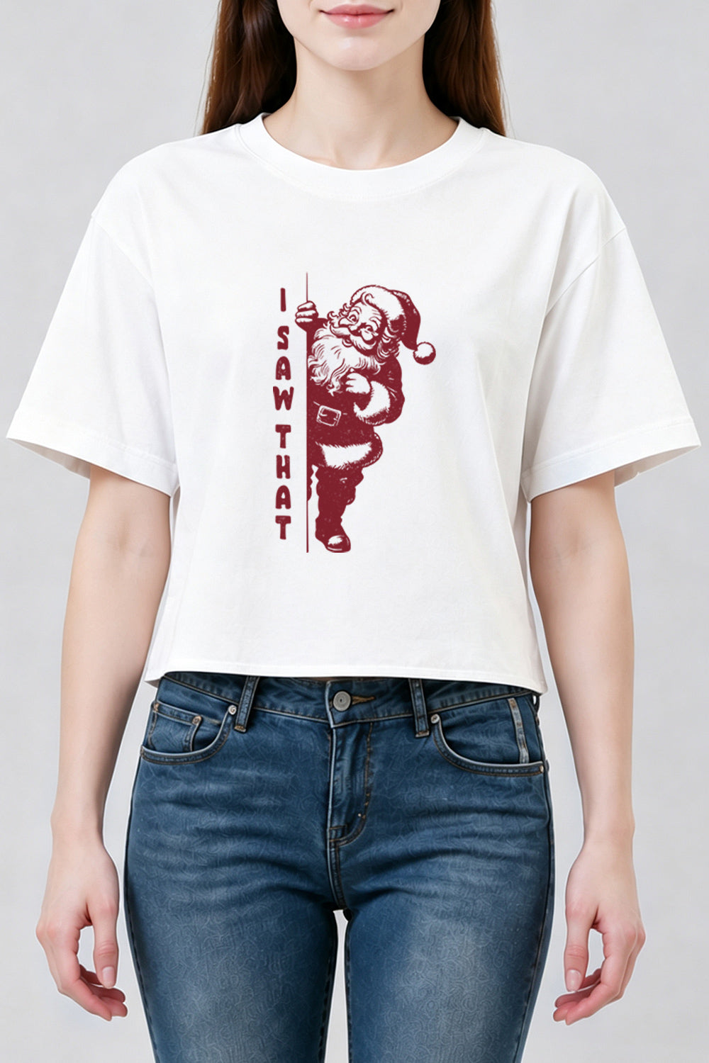 I saw that funny santa crop top