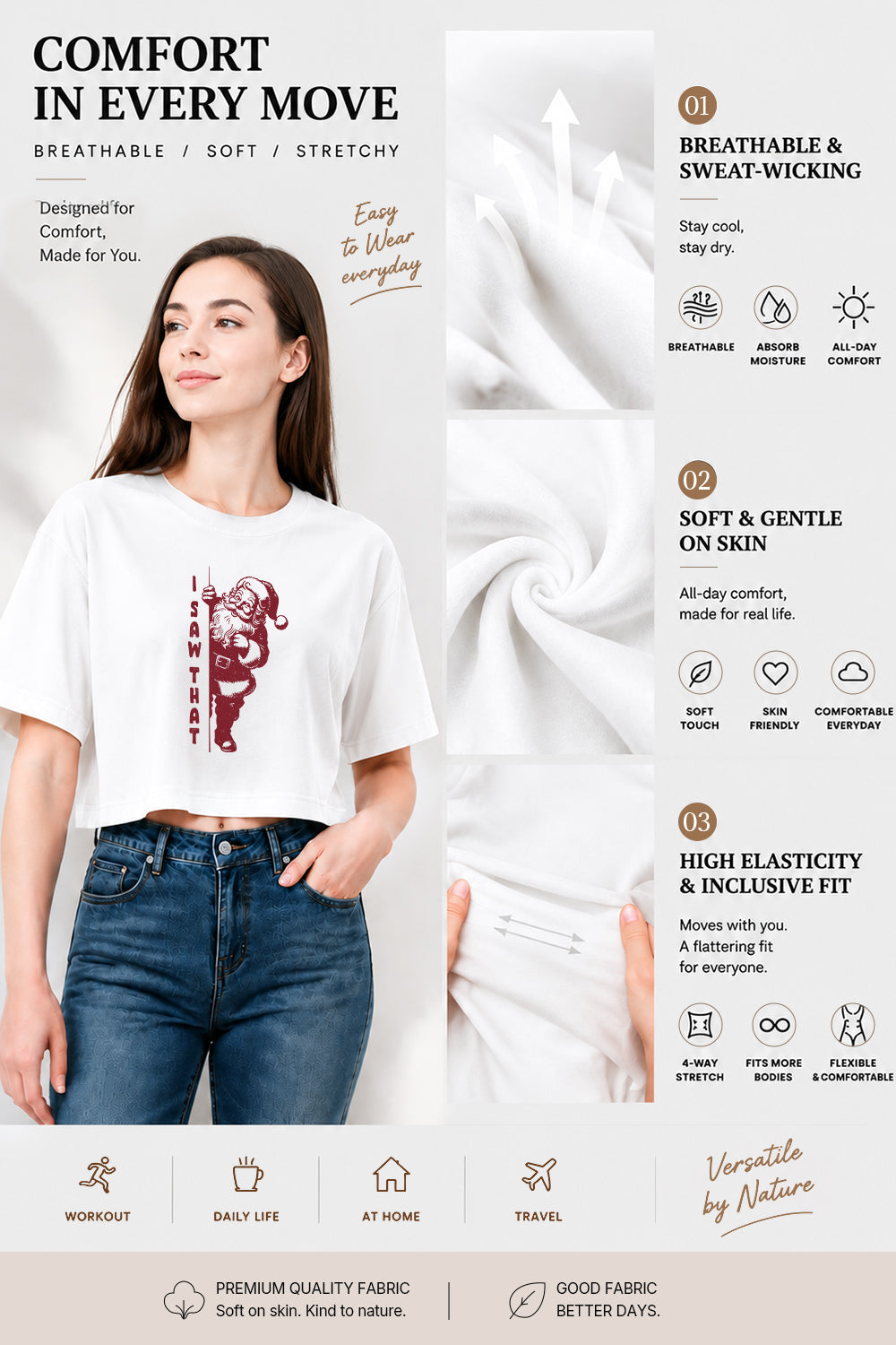 I saw that funny santa crop top
