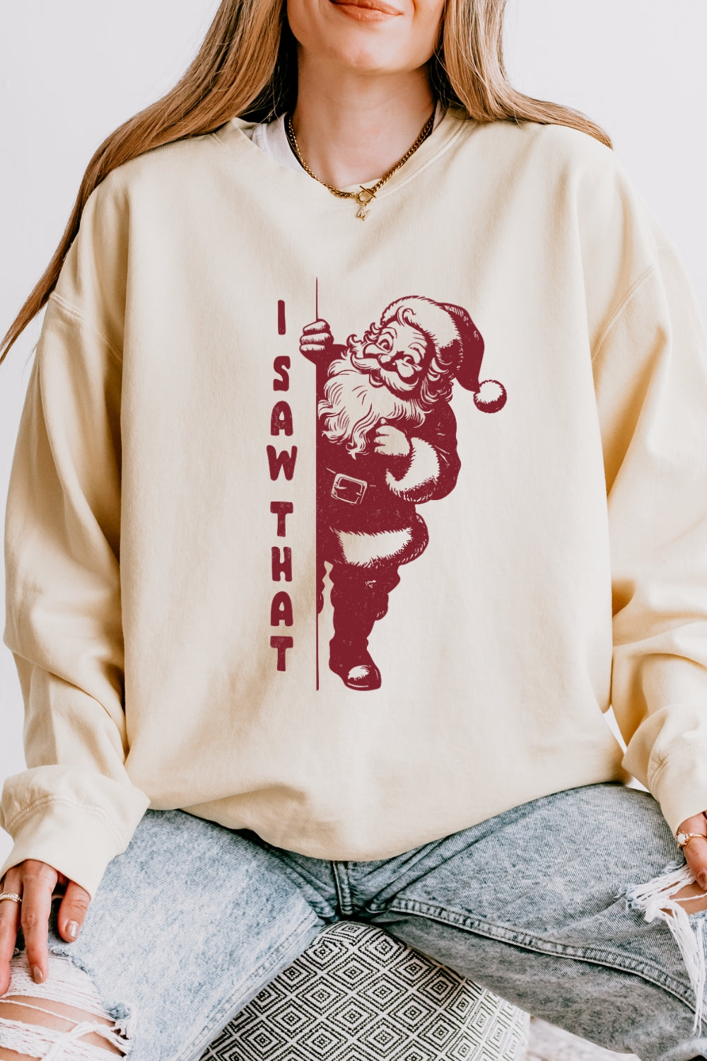 I saw that funny santa sweatshirt