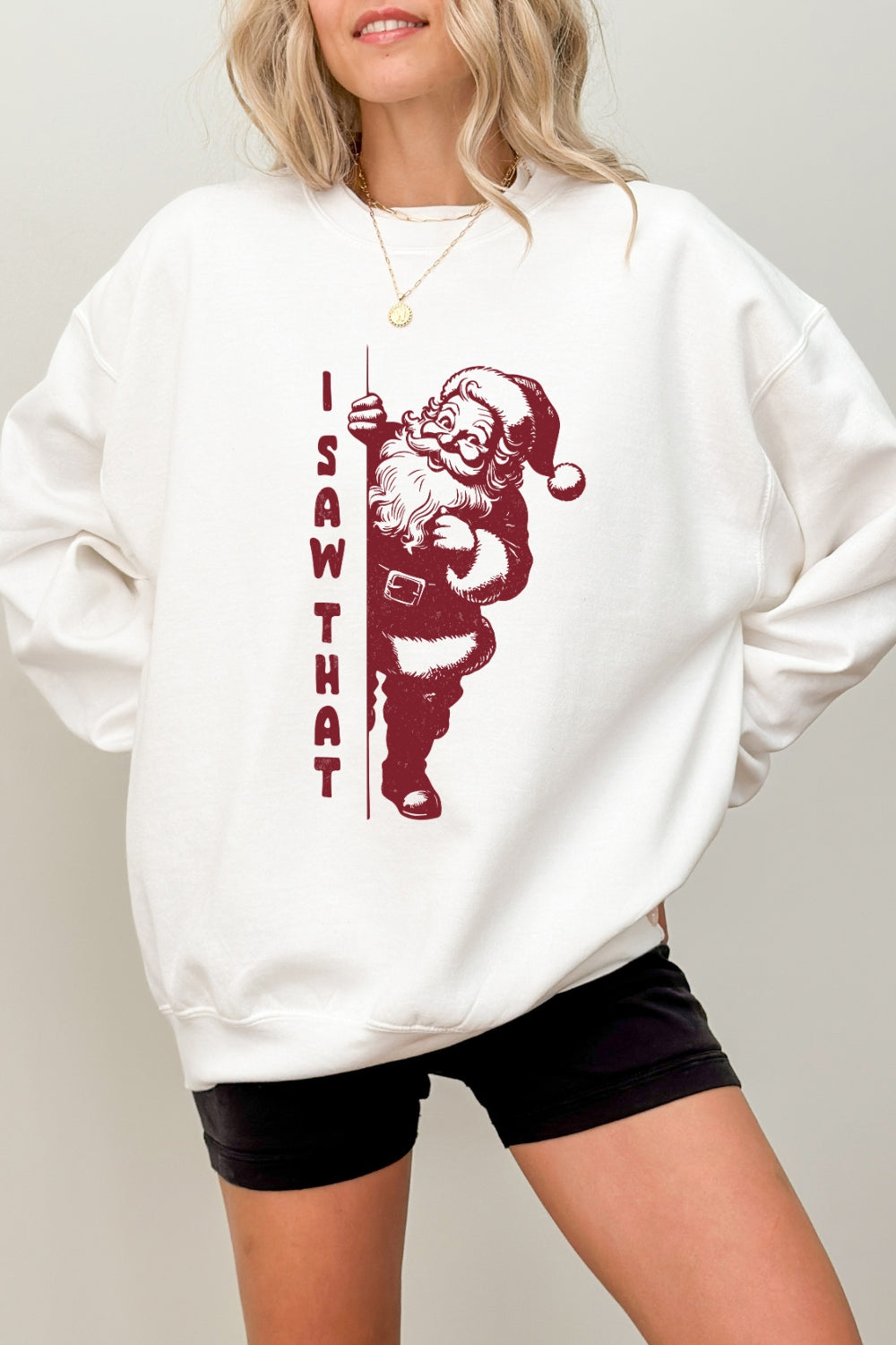 I saw that funny santa sweatshirt