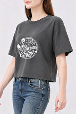Just one more chapter reading crop top