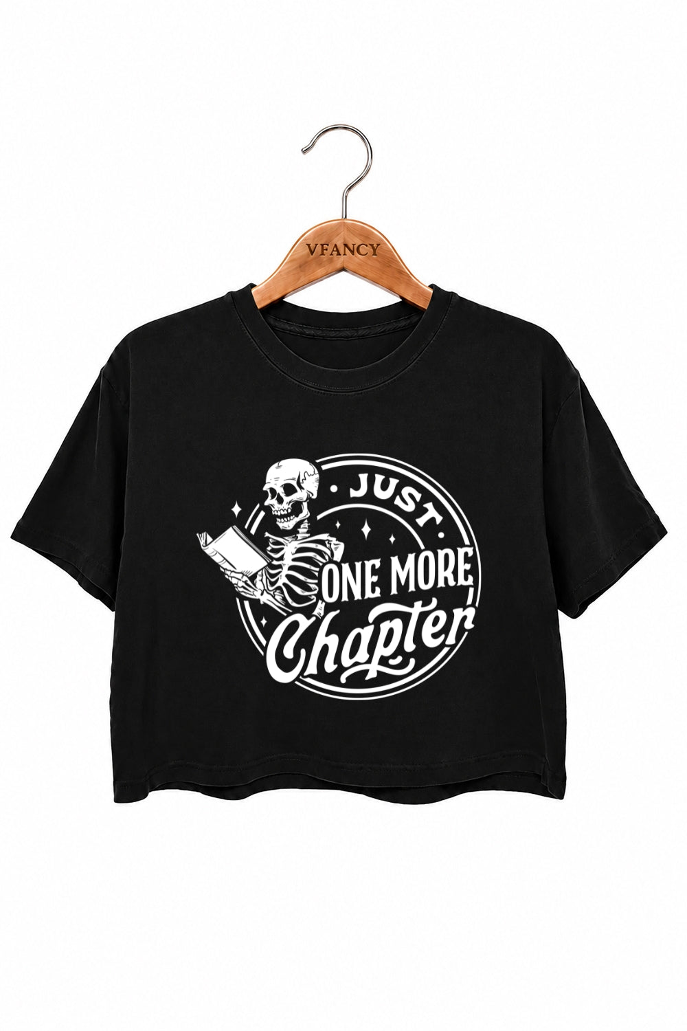 Just one more chapter reading crop top