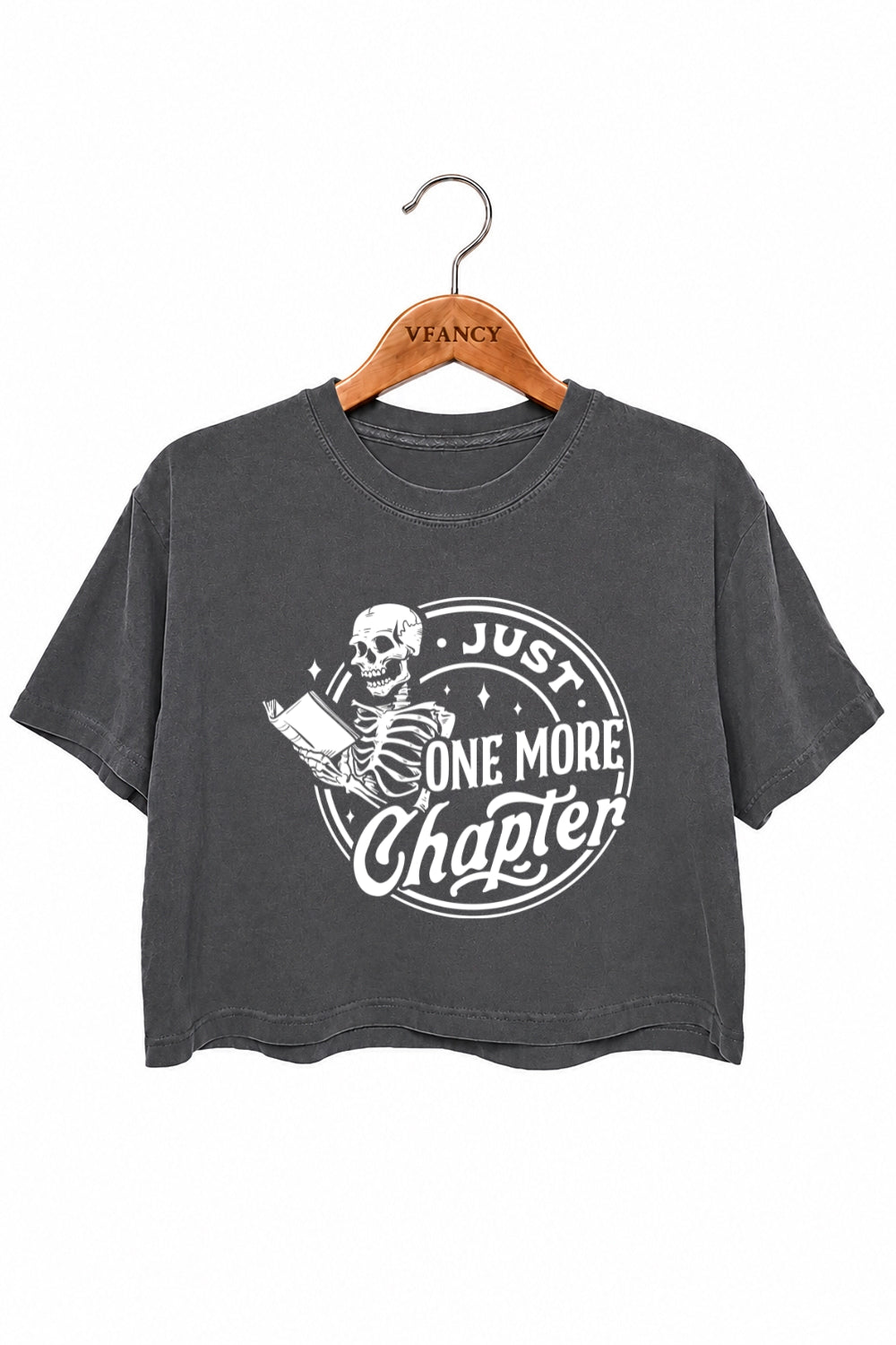 Just one more chapter reading crop top