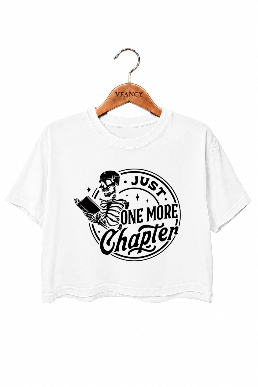 Just one more chapter reading crop top