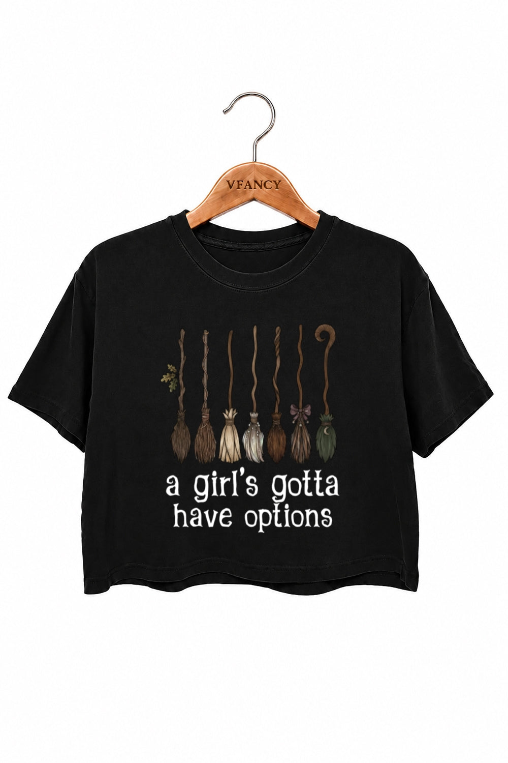 A girl's gotta have options crop top
