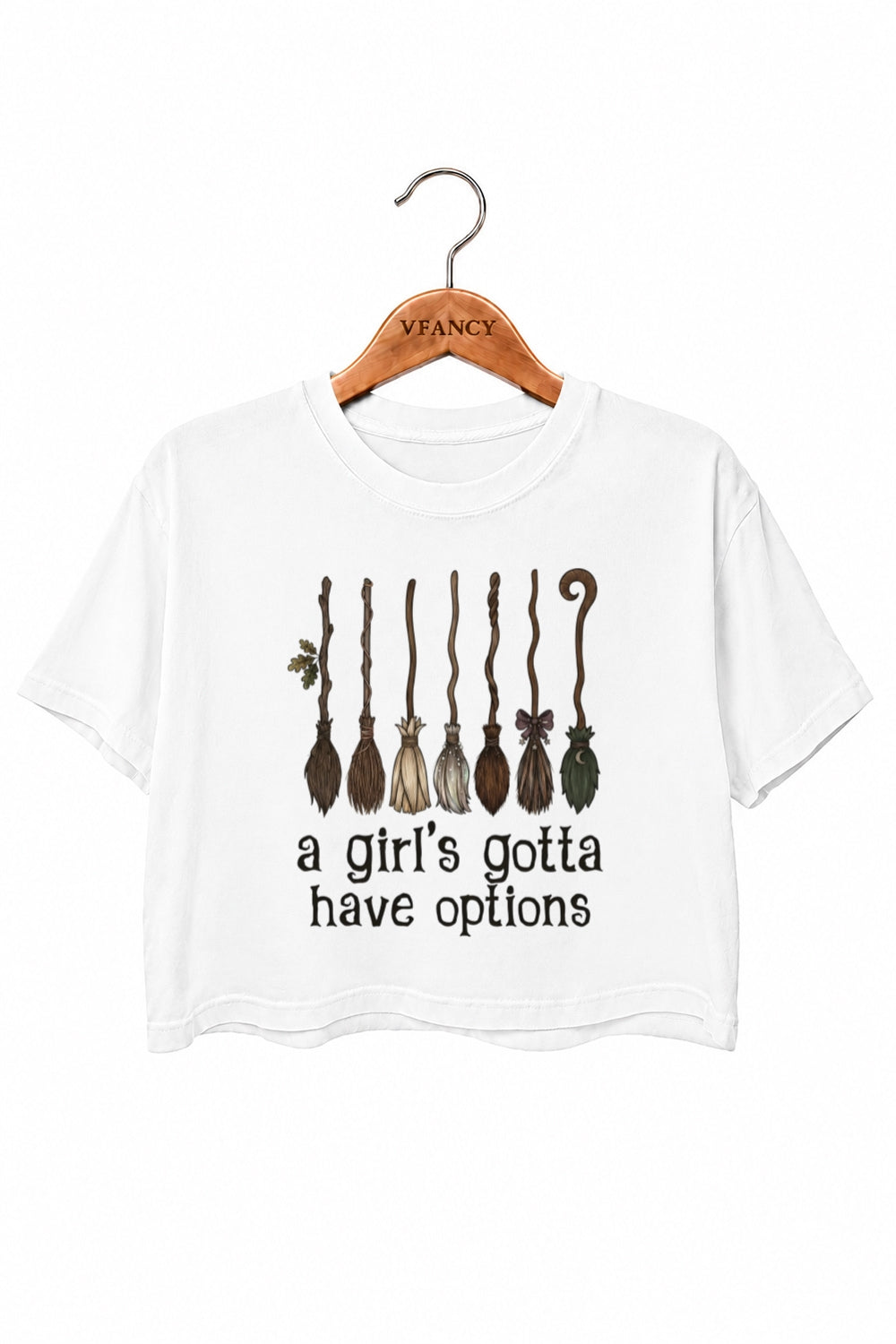 A girl's gotta have options crop top