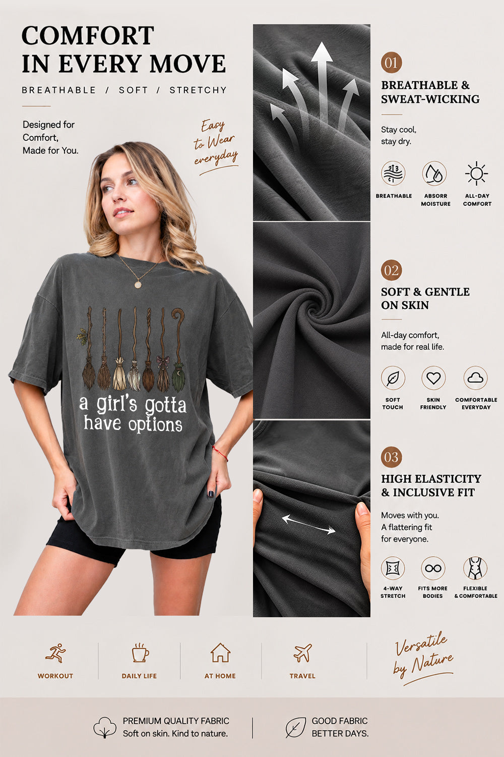 A girl's gotta have options tee