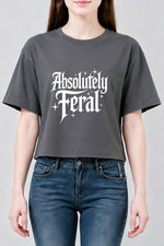 Absolutely feral gothic crop top