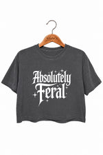 Absolutely feral gothic crop top