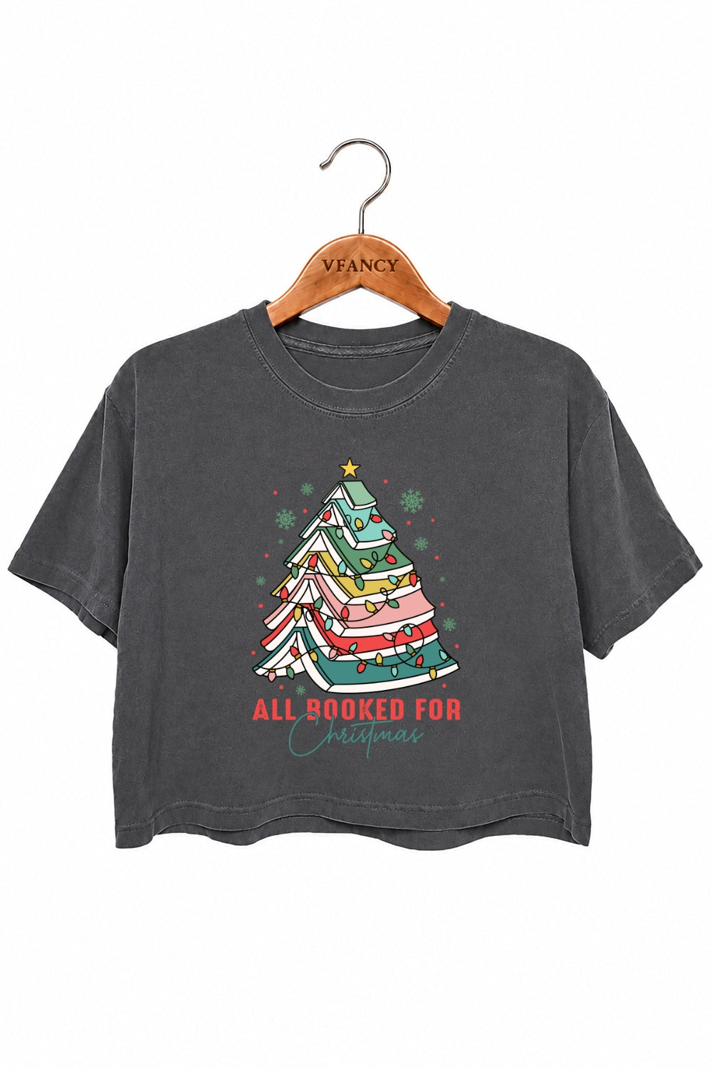 All booked for christmas crop top
