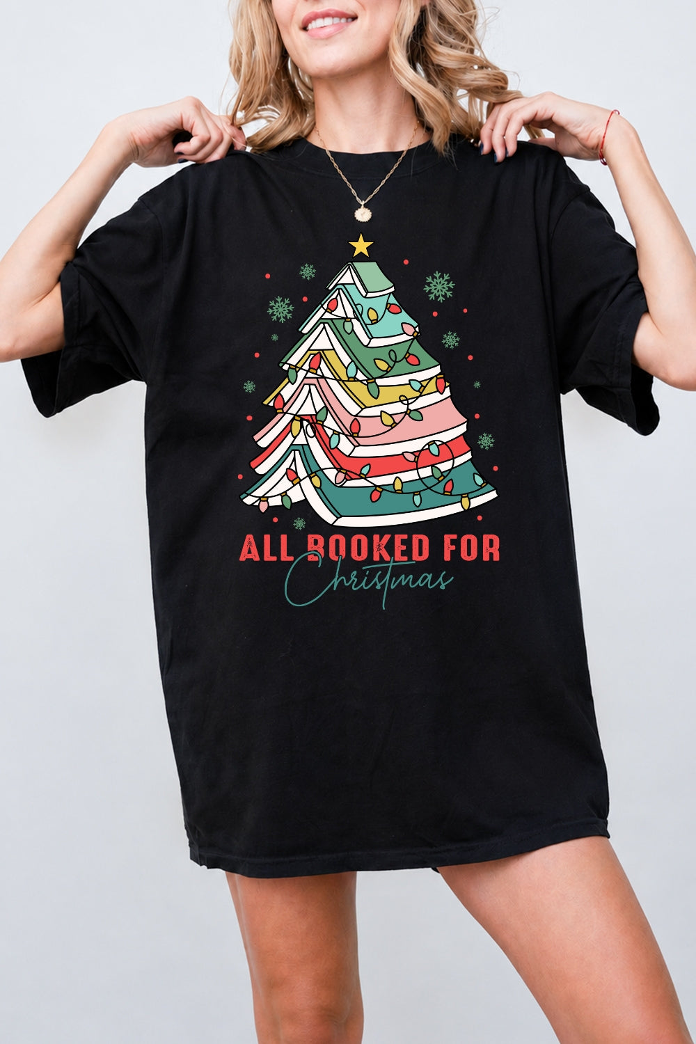 All booked for christmas tee