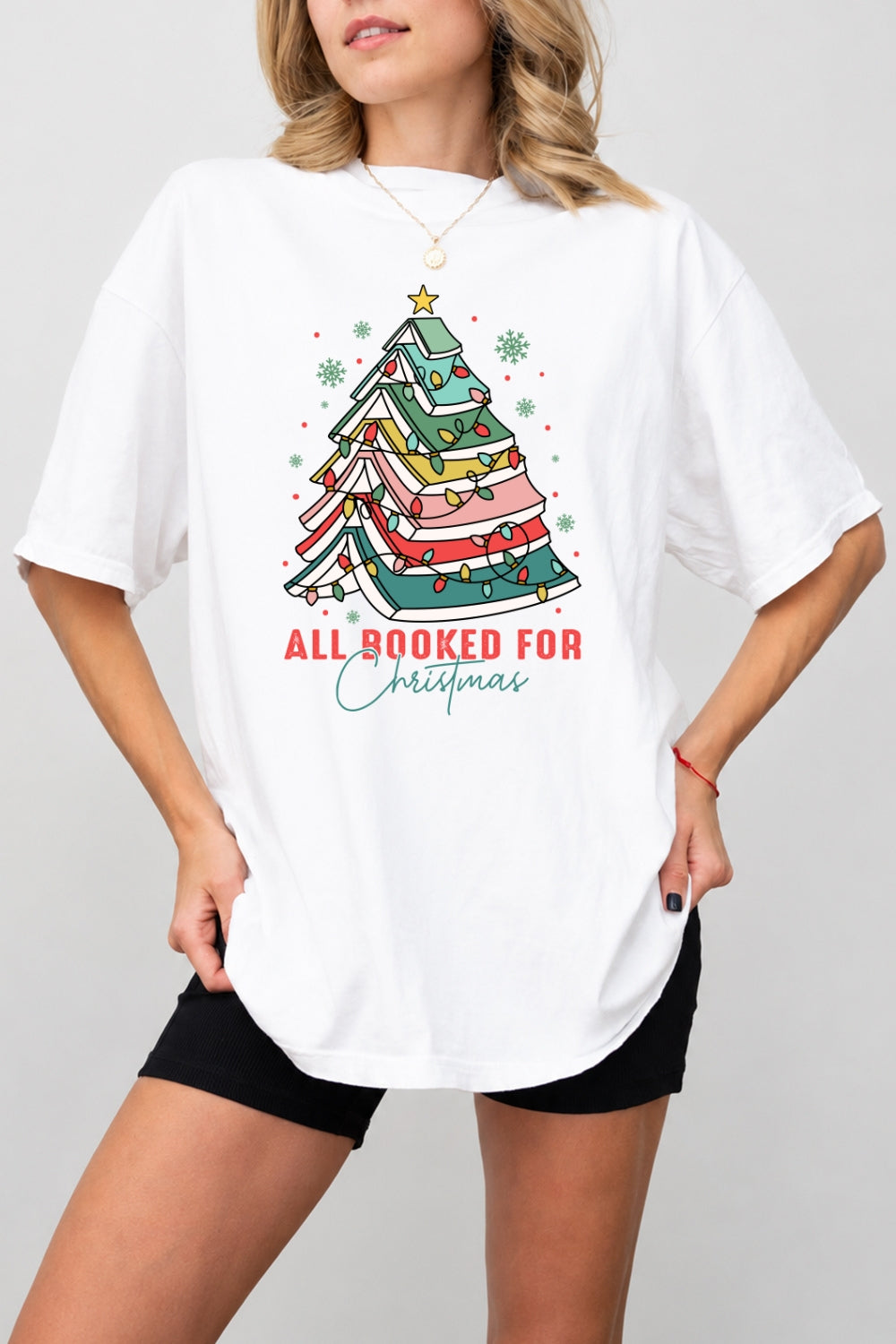 All booked for christmas tee