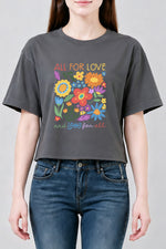 All for love and love for all crop top