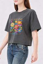All for love and love for all crop top