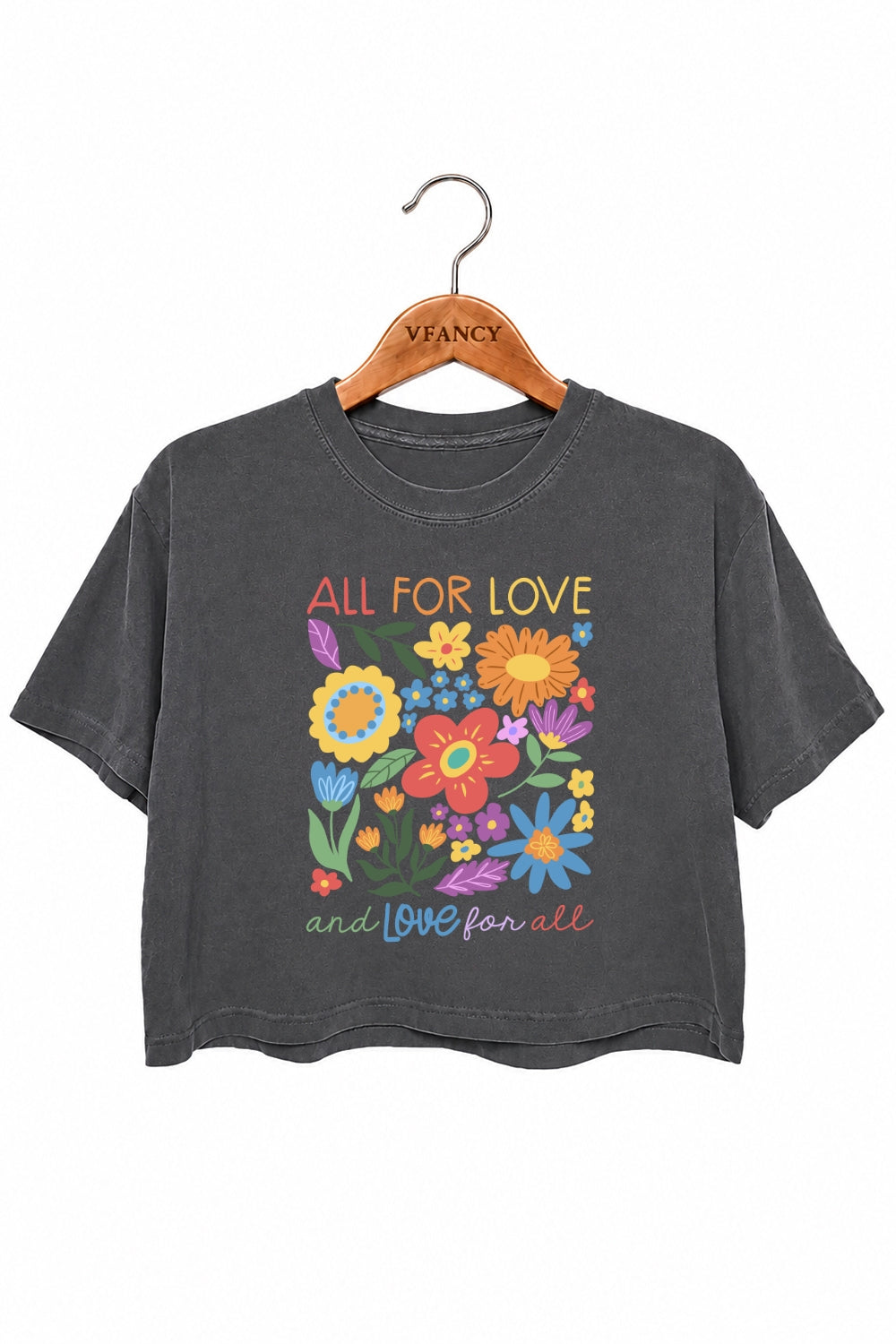All for love and love for all crop top