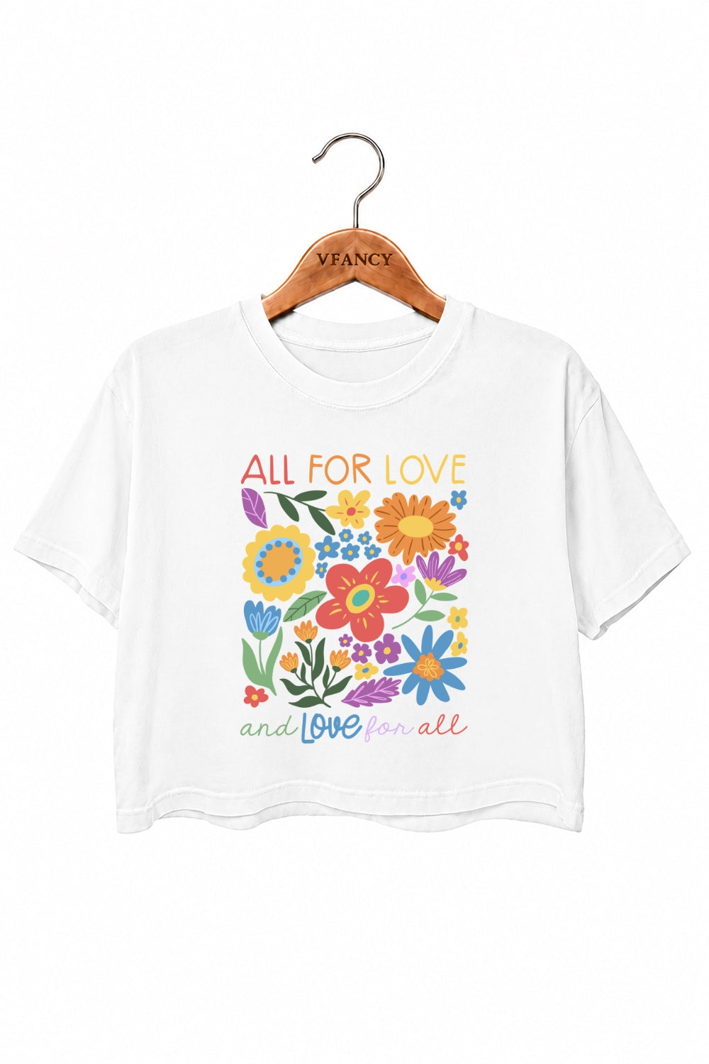 All for love and love for all crop top