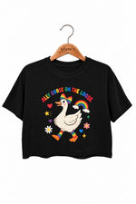 Ally goose on the loose crop top