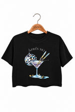 Apres ski drinking crop top