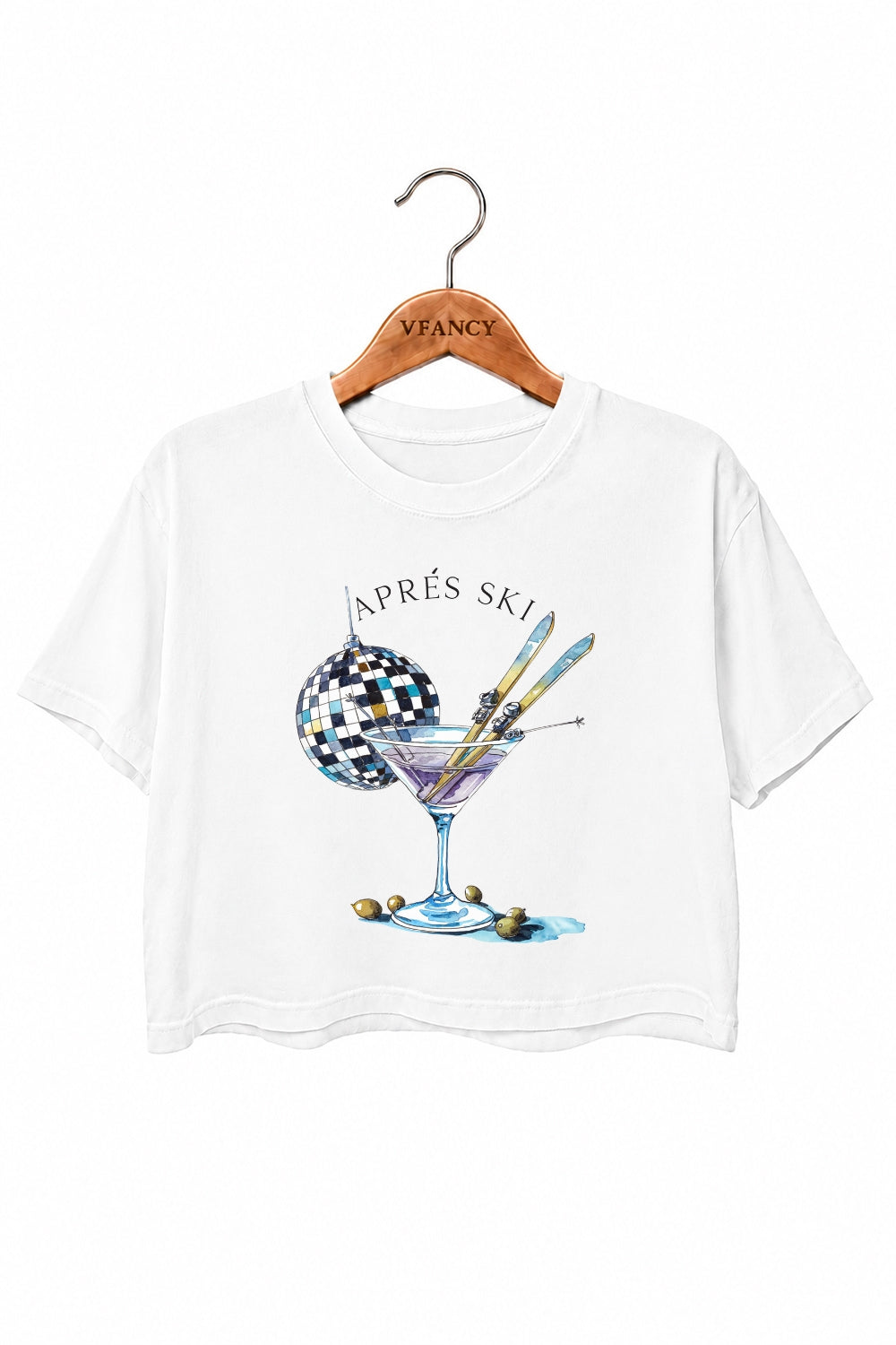 Apres ski drinking crop top