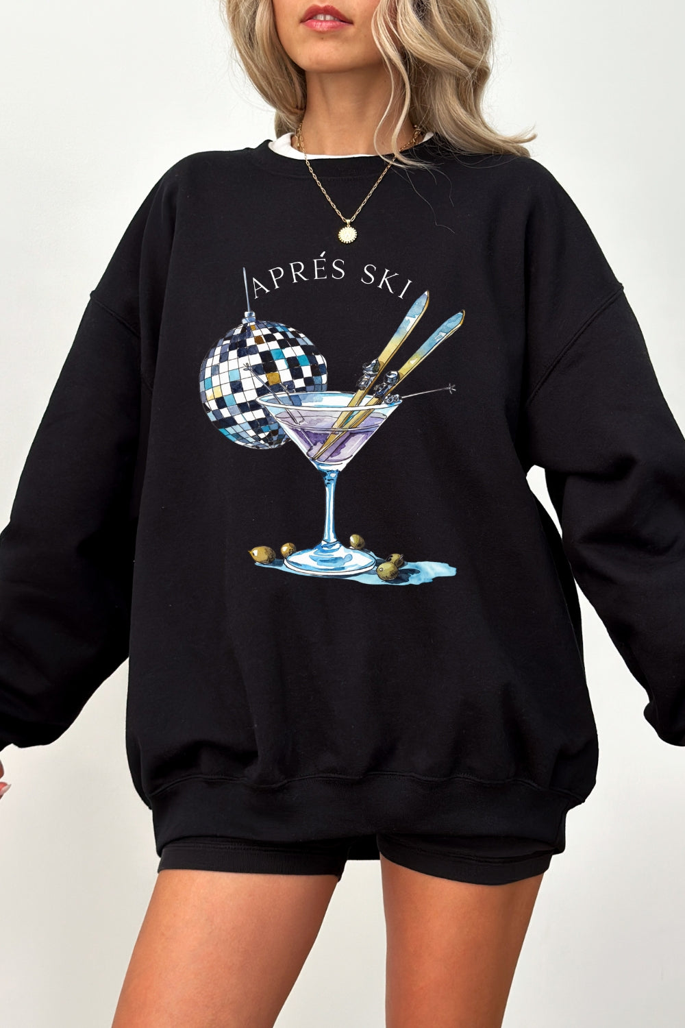 Apres ski drinking sweatshirt
