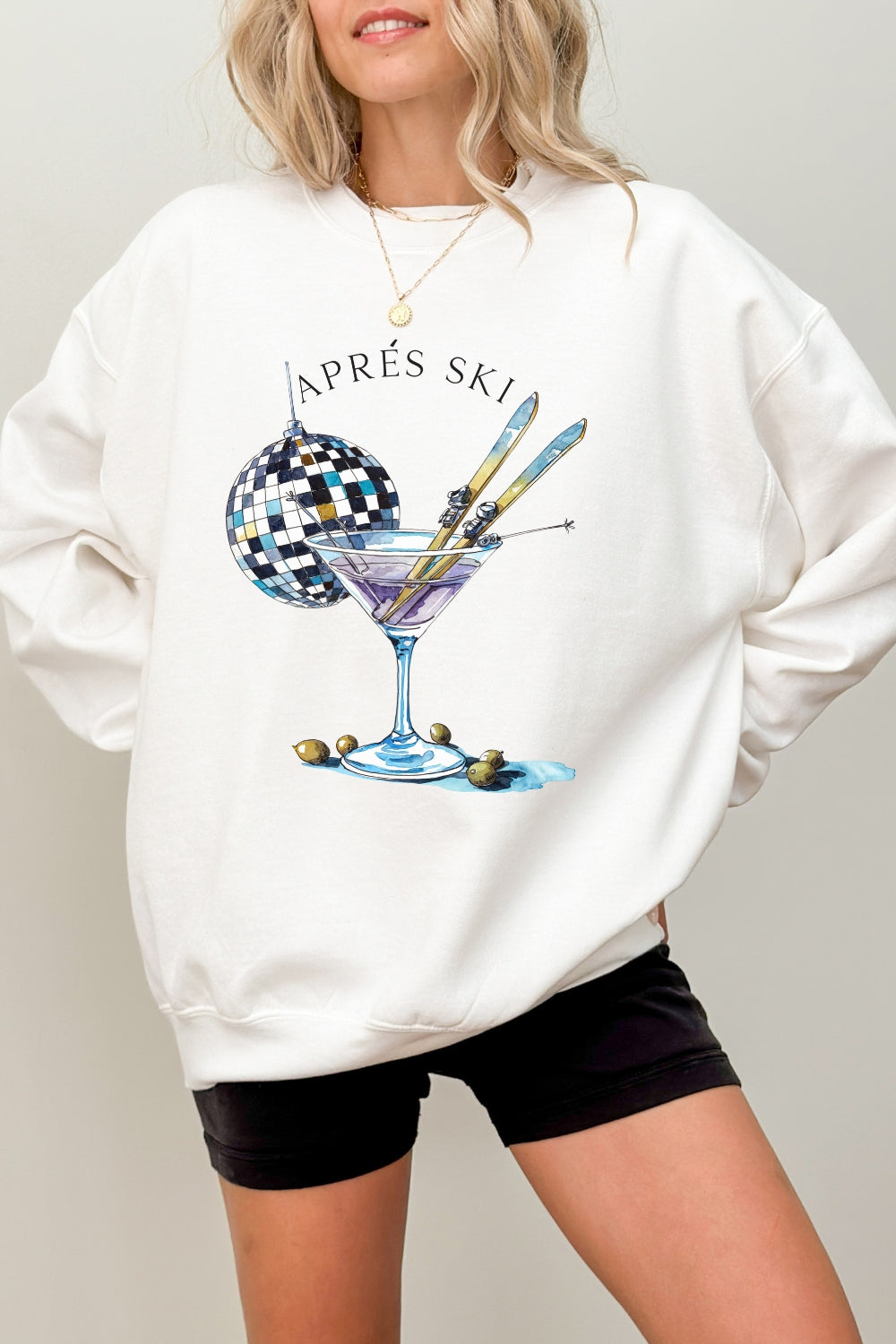 Apres ski drinking sweatshirt