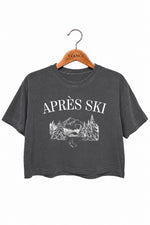 Apres ski mountain crop top