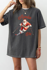 Apres ski santa christmas tee