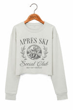 Apres ski social club crop sweatshirt