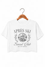 Apres ski social club crop top