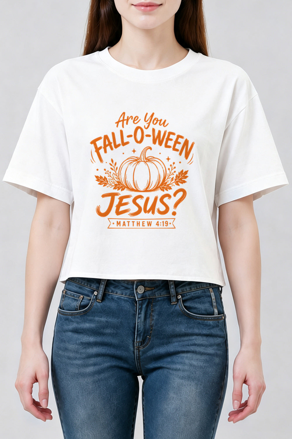 Are you fall-o-ween jesus crop top