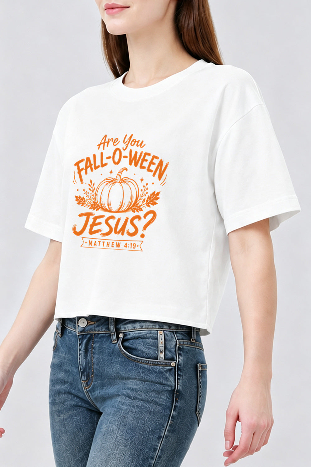 Are you fall-o-ween jesus crop top