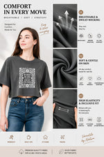 Be brave be loud crop top