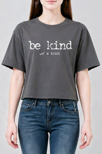 Be kind funny crop top