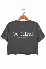 Be kind funny crop top