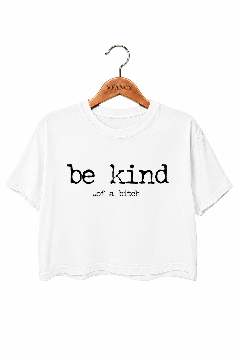 Be kind funny crop top