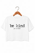 Be kind funny crop top