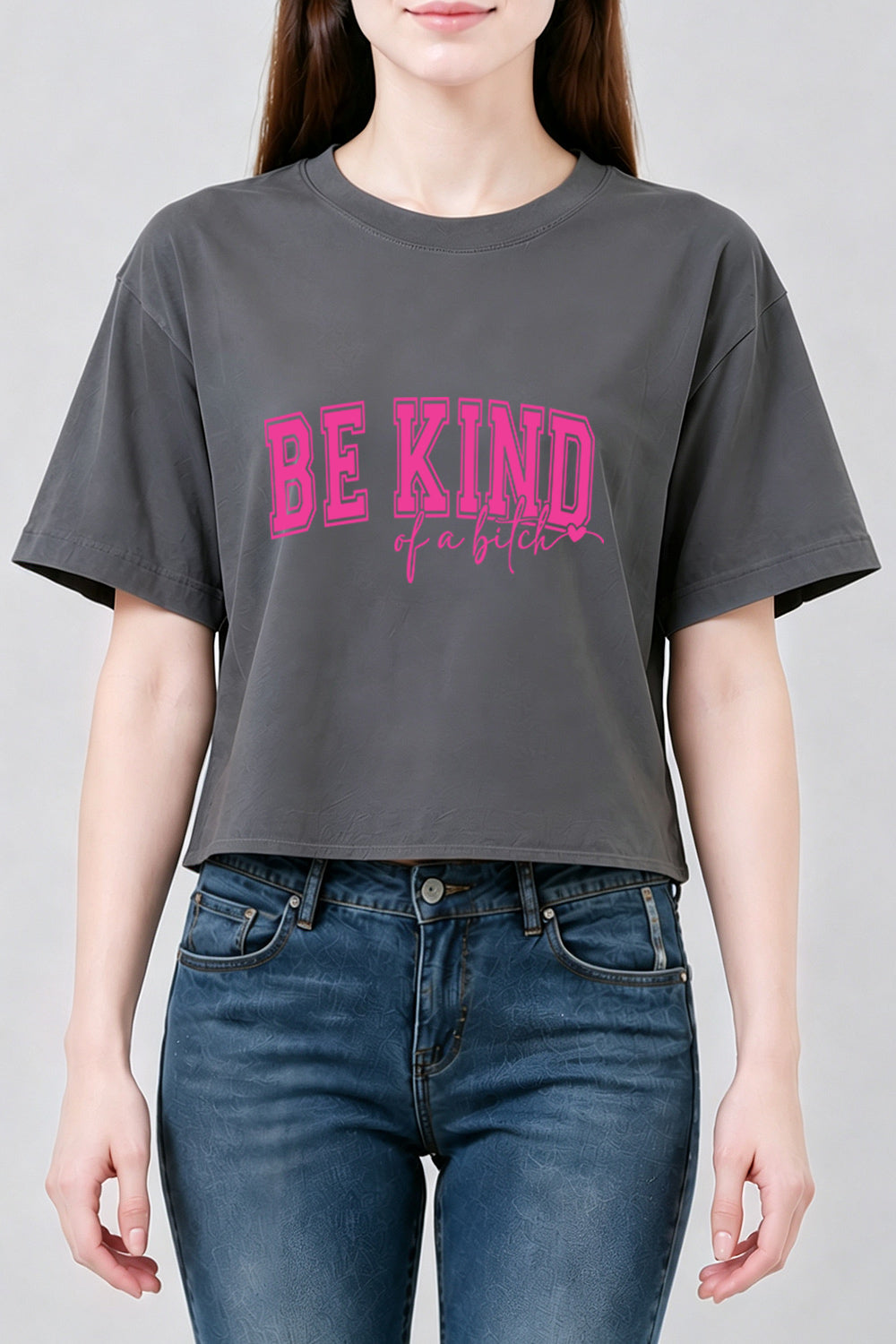 Be kind pink crop top