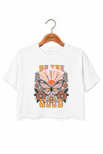 Be the good butterfly crop top