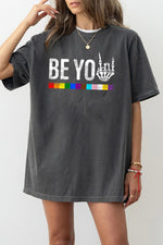 Be you rainbow skull tee