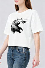 Bear nose boop crop top