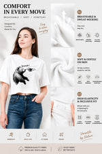 Bear nose boop crop top