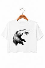 Bear nose boop crop top