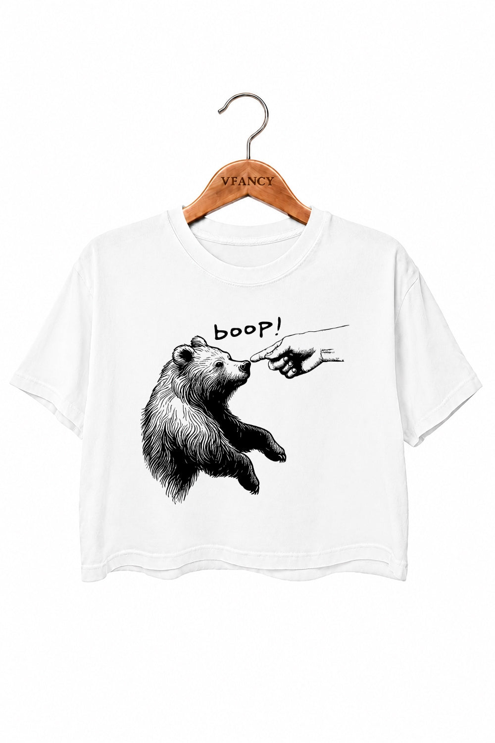 Bear nose boop crop top