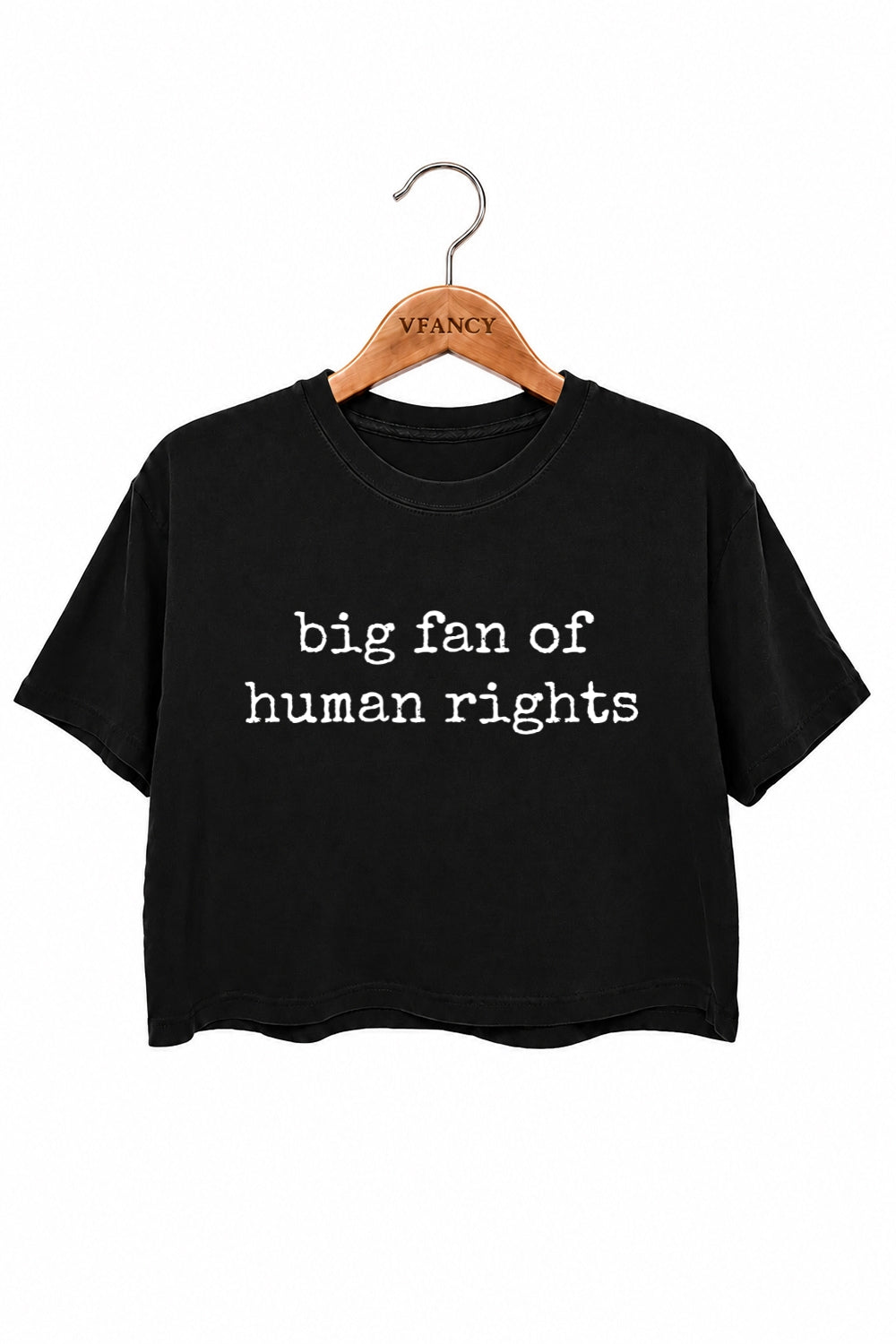 Big fan of human rights crop top