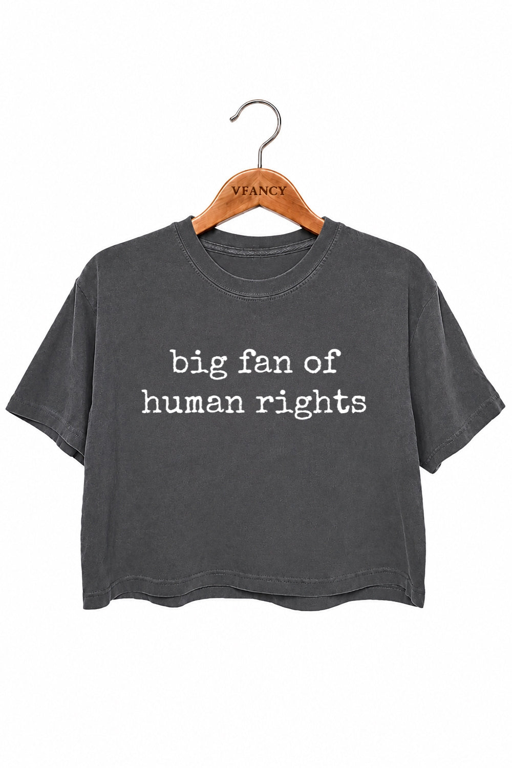 Big fan of human rights crop top