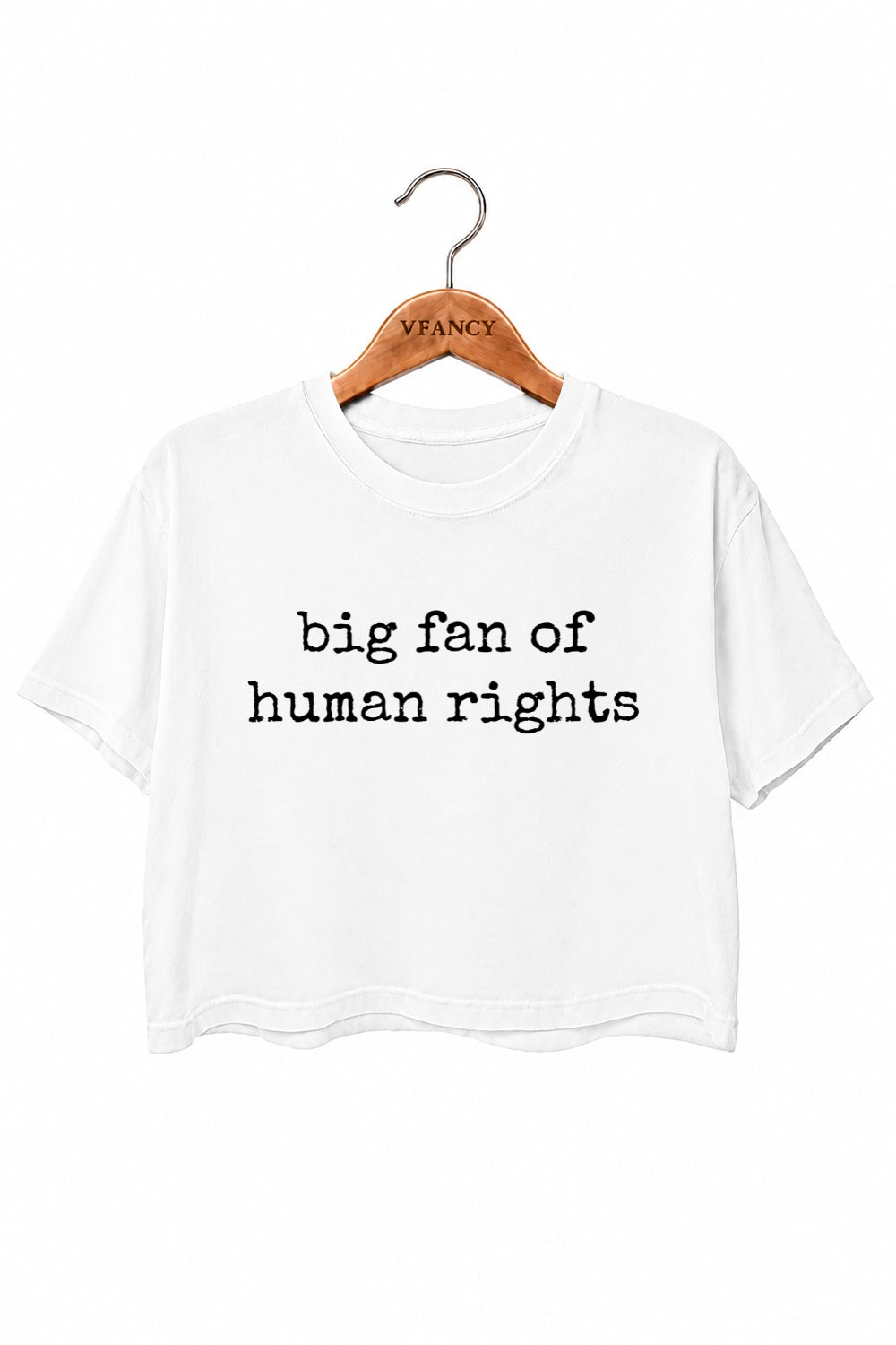 Big fan of human rights crop top