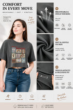 Big fan of human rights poster crop top