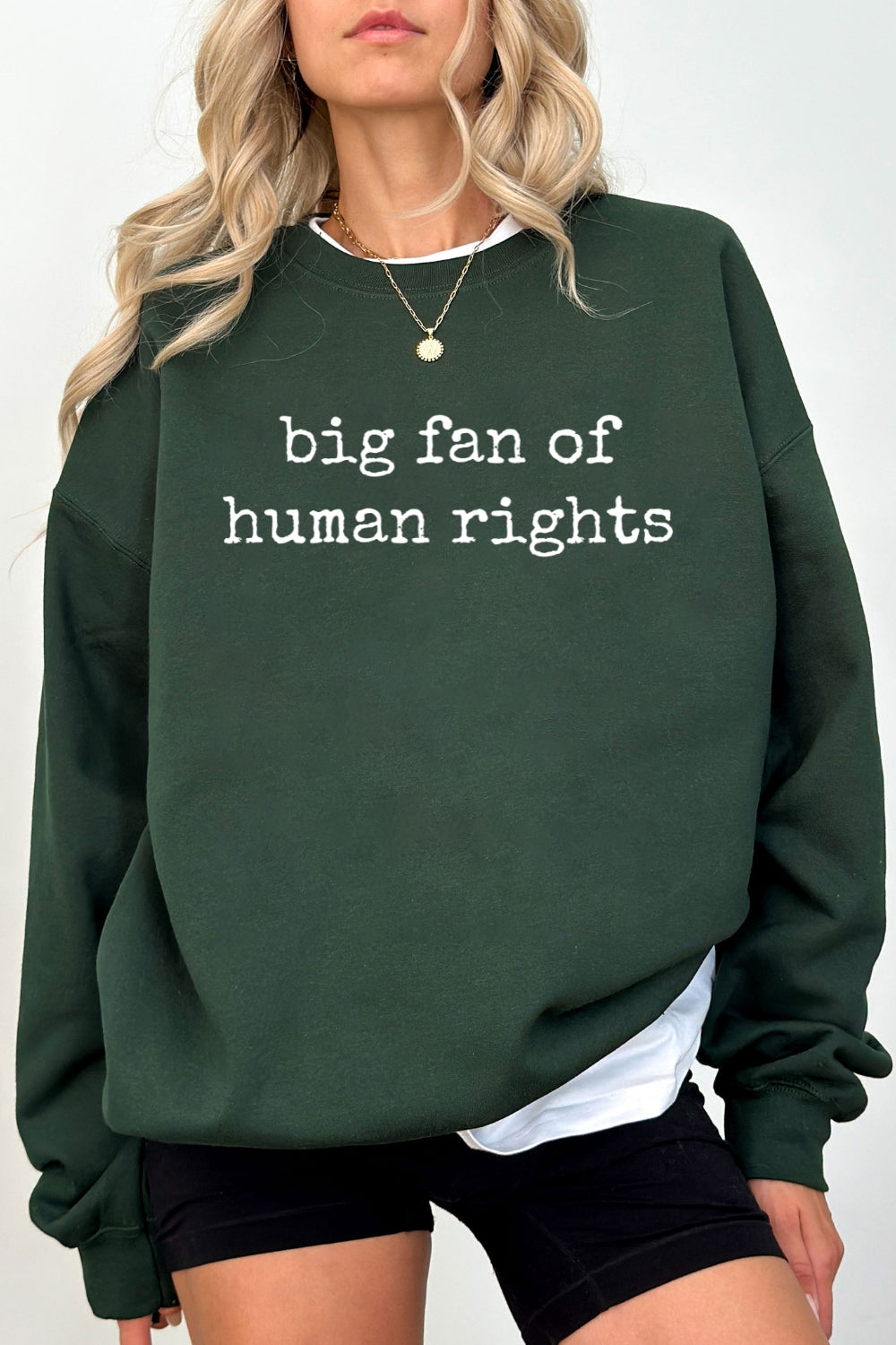 Big fan of human rights sweatshirt